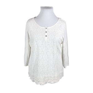 Unisex Luhta - Blouse, size 46 - Natural white (2)