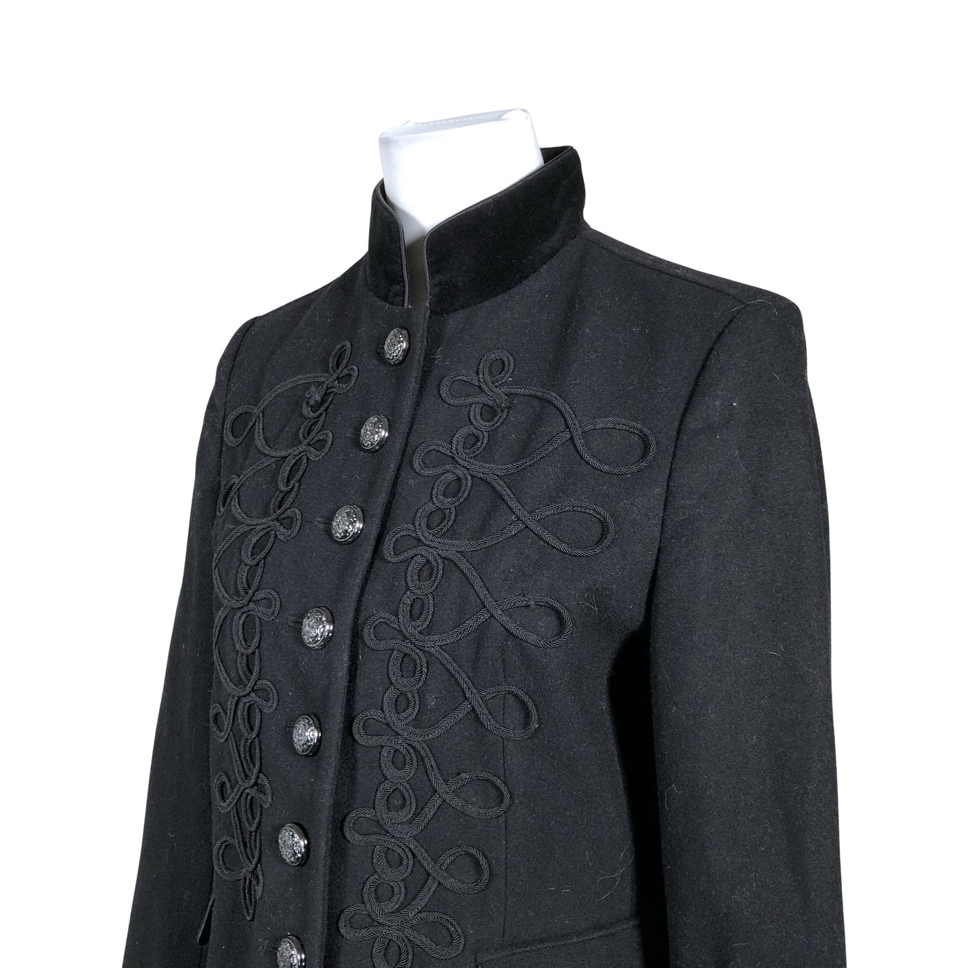Unisex White Label - Wool coat, size 40 - Black (2)