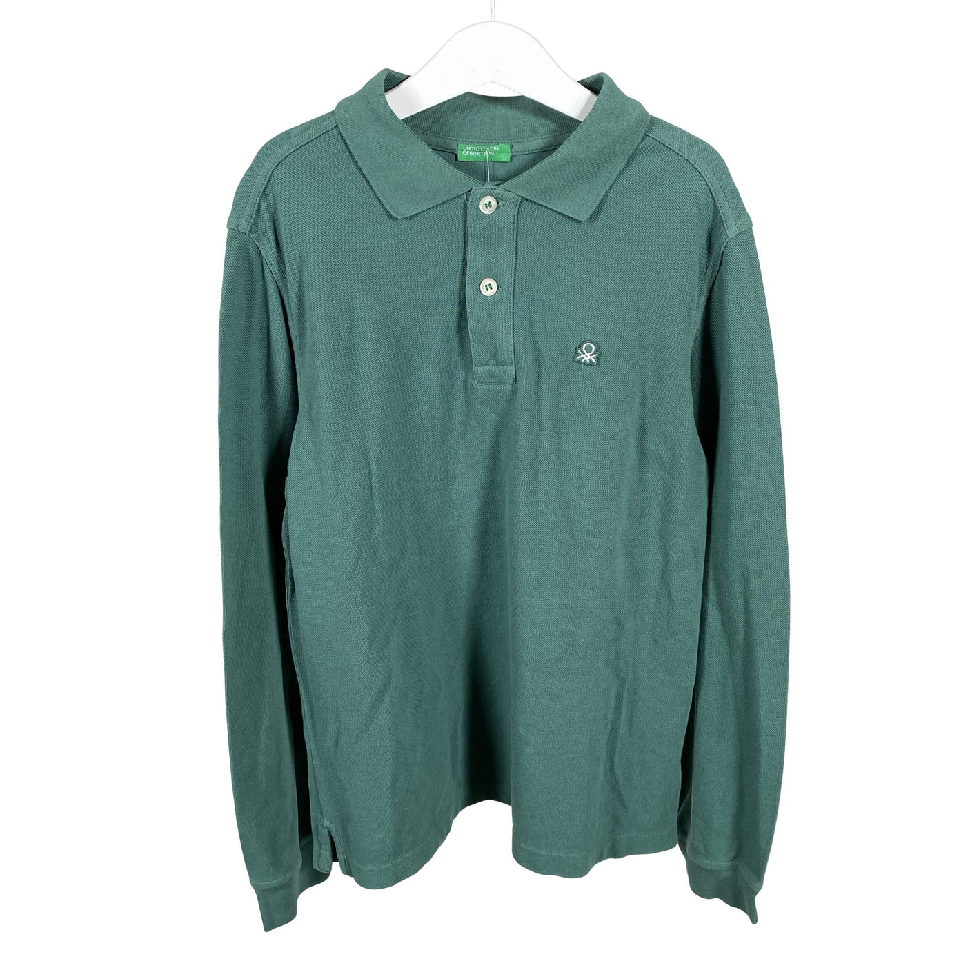 Unisex Benetton - Polo shirt, size 146 - 152 - Green (1)