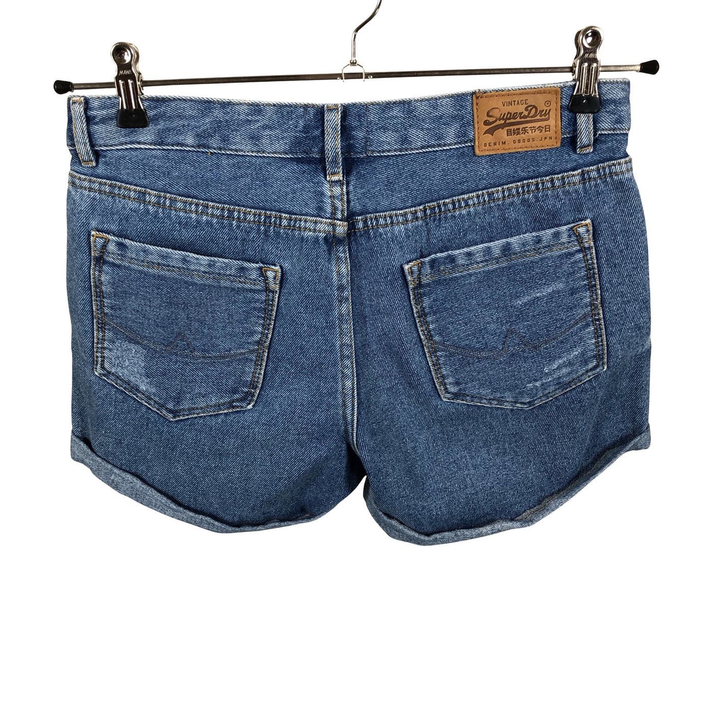 Unisex Superdry - Denim shorts, size W25 - Blue (3)