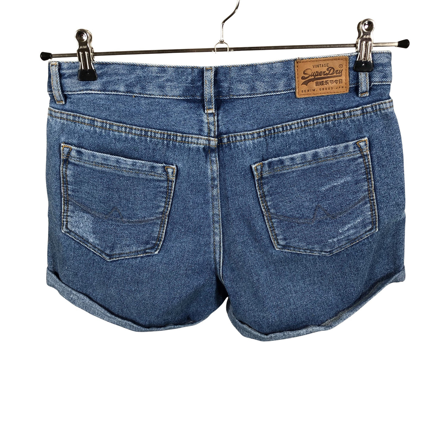 Unisex Superdry - Denim shorts, size W25 - Blue (2)
