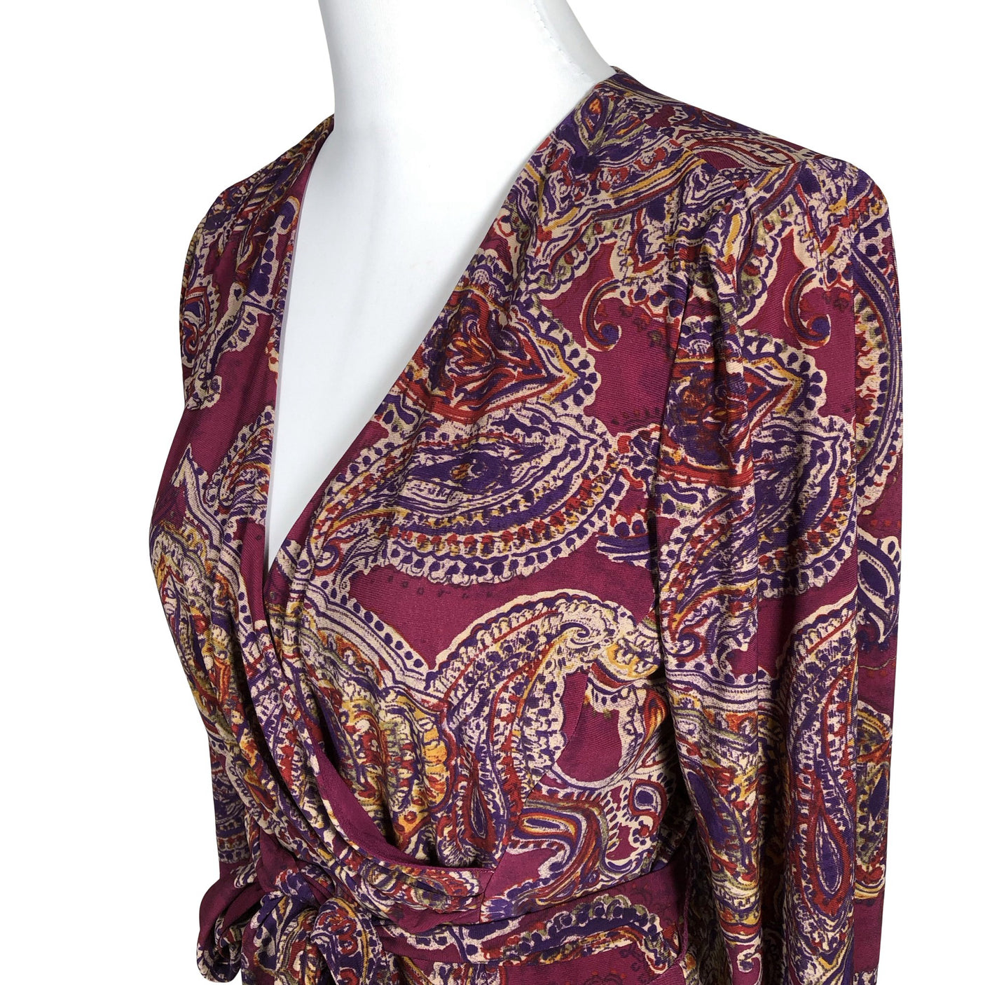 Unisex Lauren Ralph Lauren - Tricot dress, size 38 - Wine red (2)