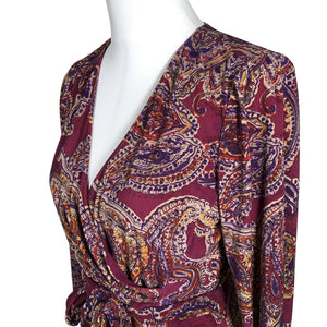 Unisex Lauren Ralph Lauren - Tricot dress, size 38 - Wine red (2)