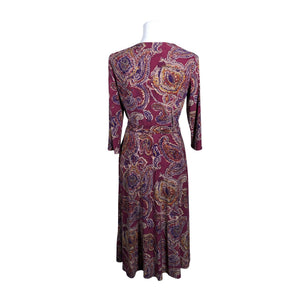 Unisex Lauren Ralph Lauren - Tricot dress, size 38 - Wine red (3)