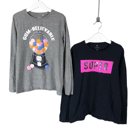 Unisex Name It - Tricot shirt, size 146 - 152 - Gray ()