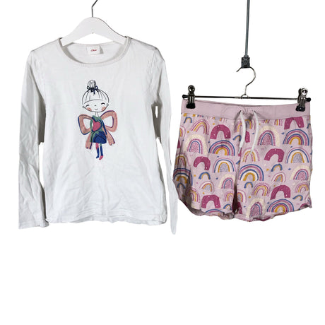 Unisex s.Oliver - Tricot shirt, size 134 - 140 - Light pink ()