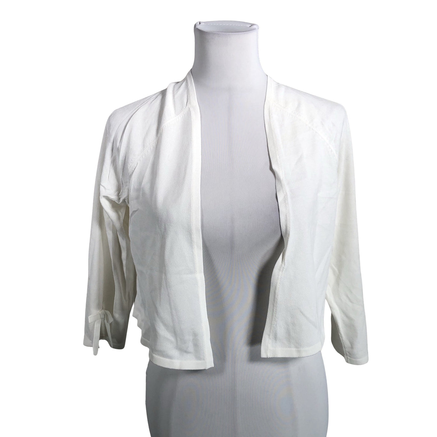 Unisex s.Oliver - Knit bolero jacket, size 40 - White (1)