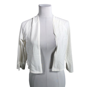 Unisex s.Oliver - Knit bolero jacket, size 40 - White (1)