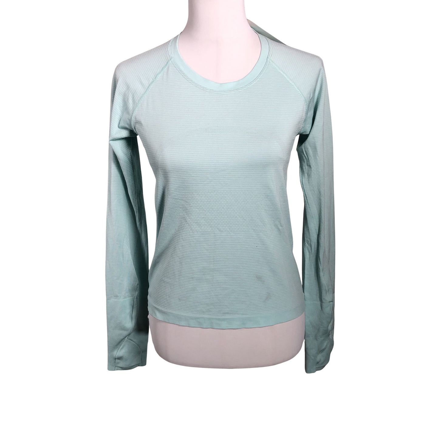 Unisex Lululemon - Sports shirt, long sleeve, size 36 - Turquoise (1)