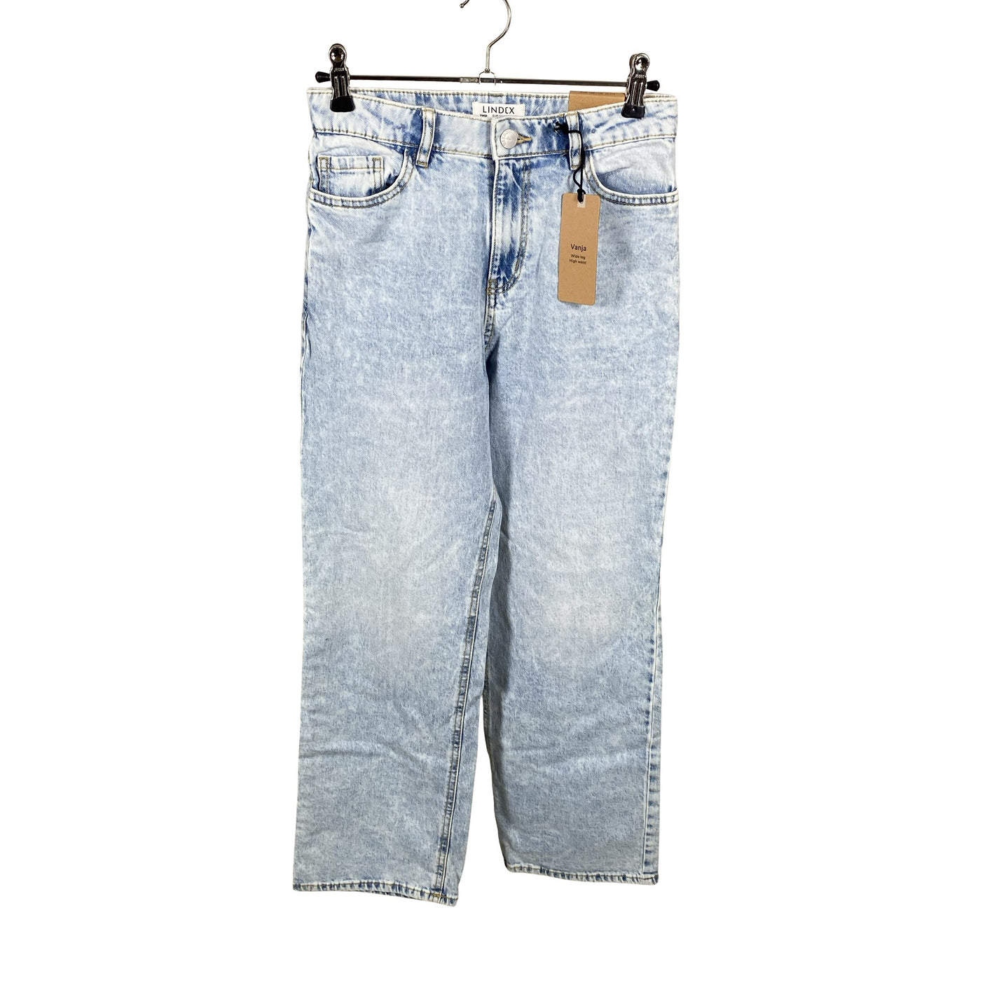 Unisex Lindex - Jeans, size 140 - 146 - Light blue (1)