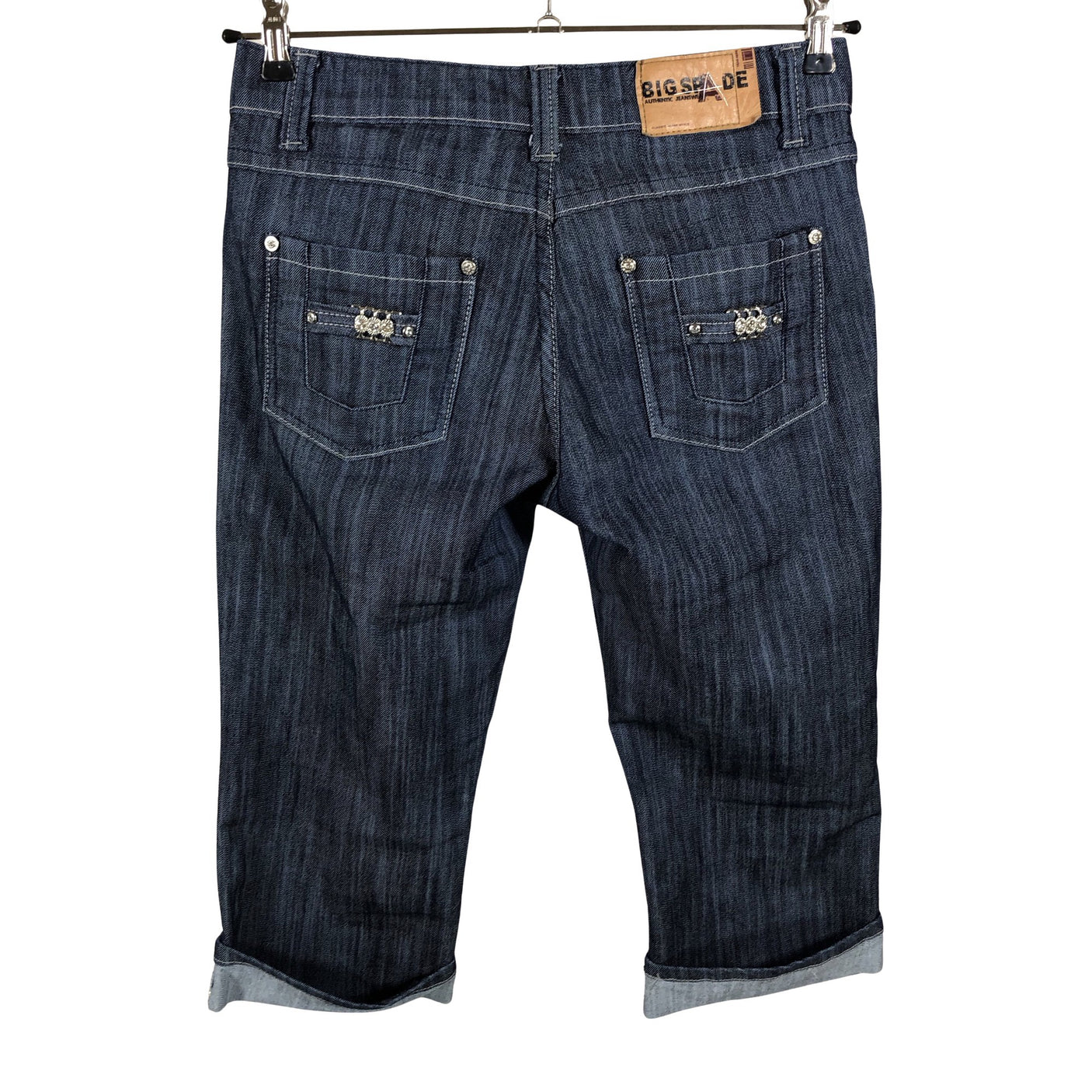 Unisex Big Spade Jeans - Capri jeans, size 38 - Blue (2)