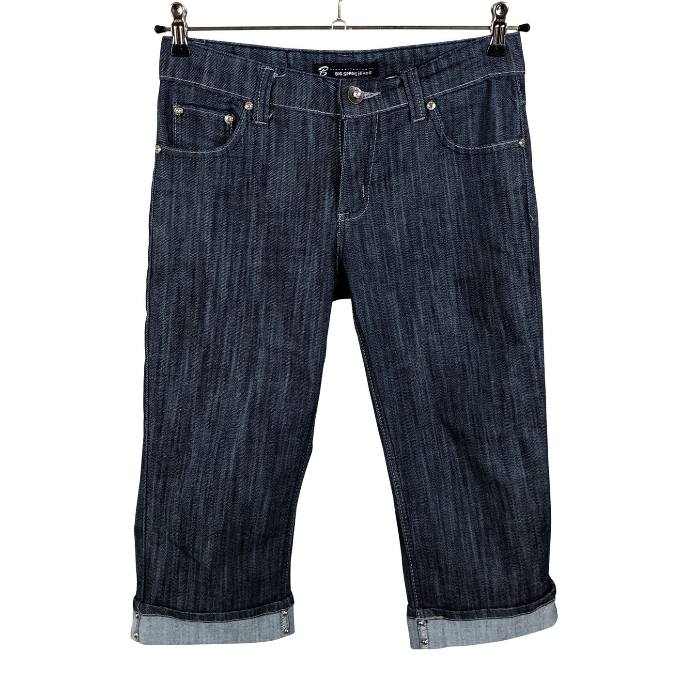Unisex Big Spade Jeans - Capri jeans, size 38 - Blue (1)