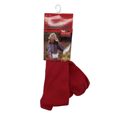 Unisex Sidoste - Stockings, thick, size 134 - 140 - Red ()