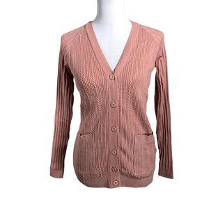 Unisex Organication - Cardigan, size 36 - Light pink (1)
