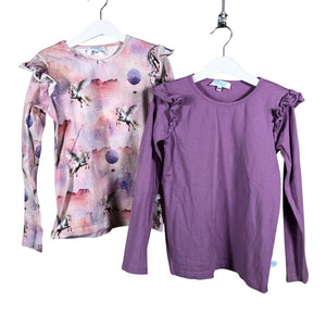 Unisex Pop & Co Helsinki - Tricot shirt, size 128 - 134 - Violet (1)