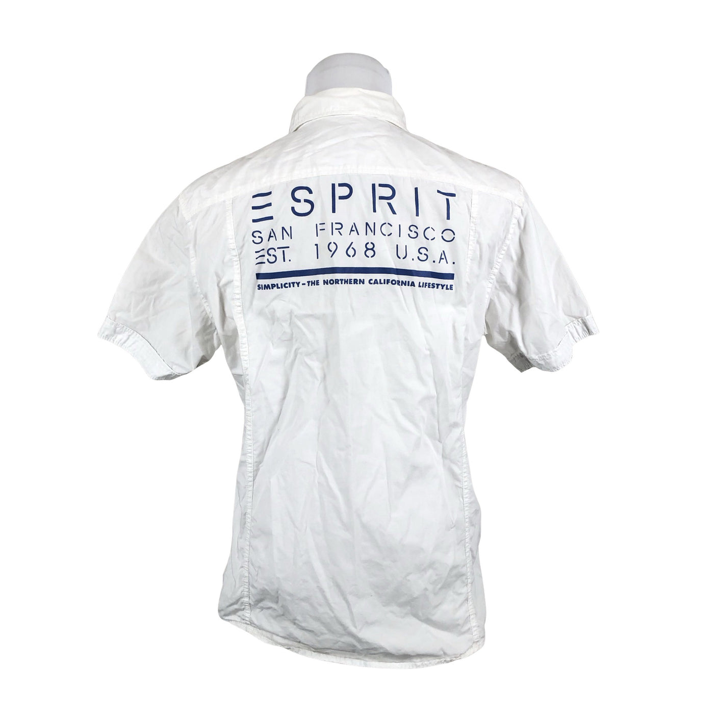 Unisex Esprit - Collared shirt, size L - White (2)