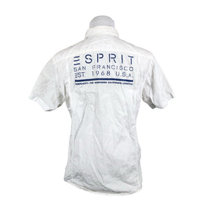 Unisex Esprit - Collared shirt, size L - White (2)