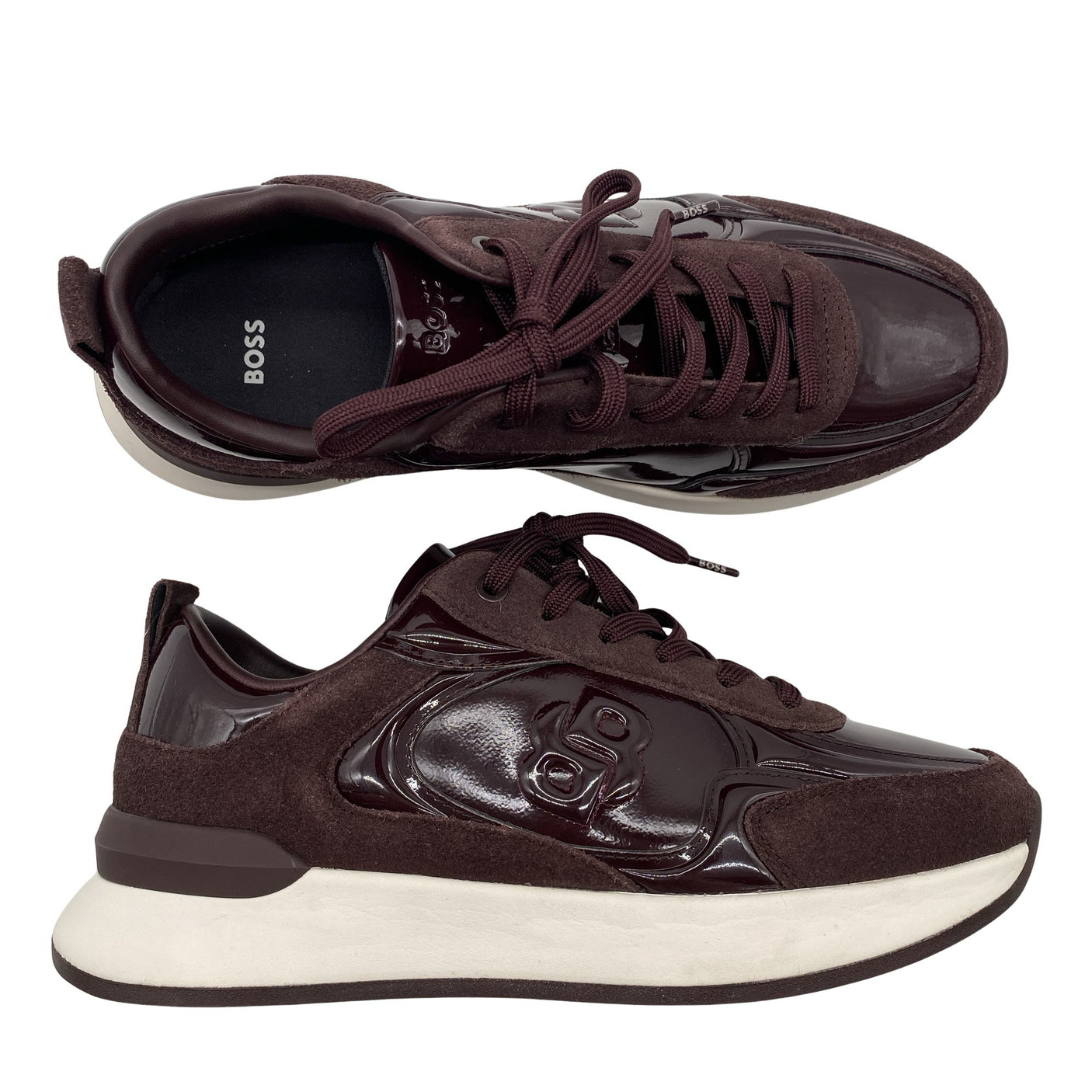 Unisex Hugo Boss - Casual sneakers, size 39 - Wine red (1)