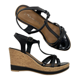 Unisex Tamaris - Wedge sandals, size 40 - Black (1)