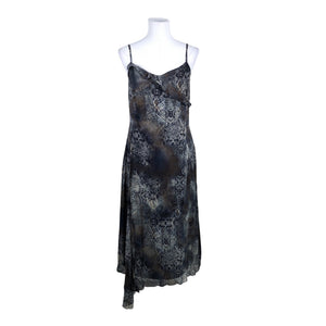 Unisex Your Face - Schiffon dress, size 36 - Blue (1)