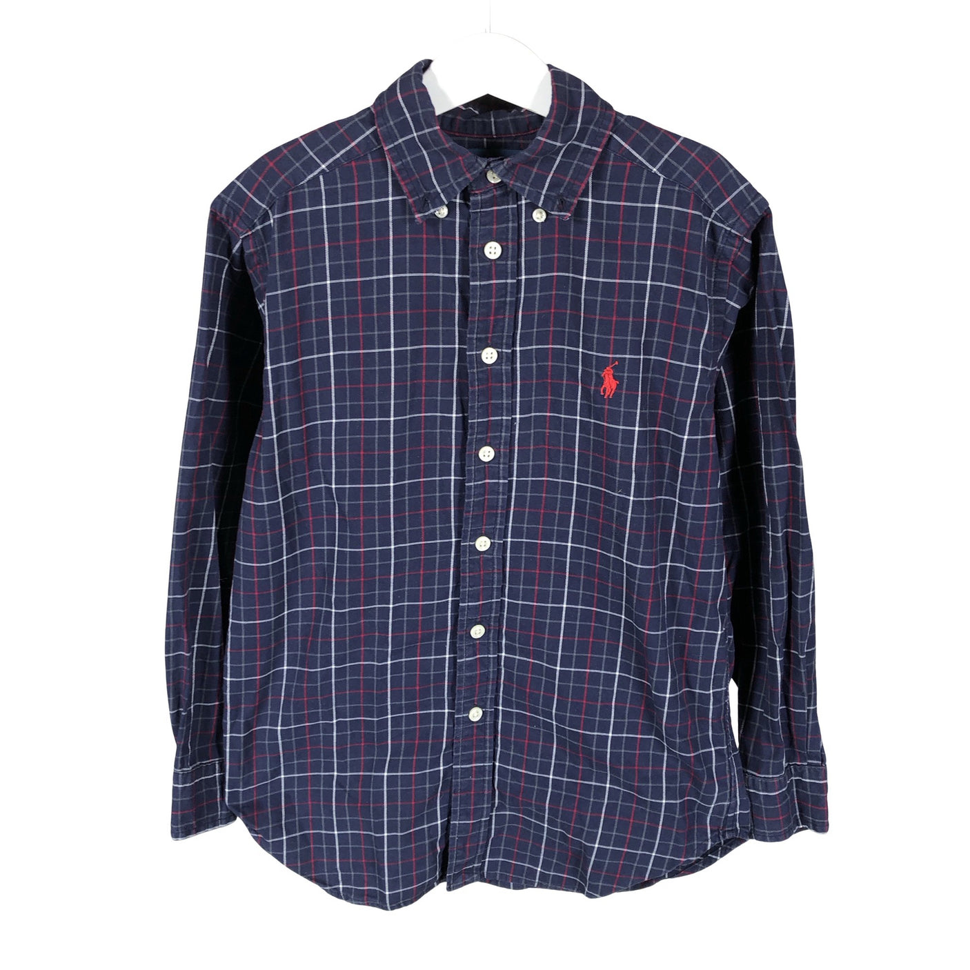 Unisex Polo Ralph Lauren - Collared shirt, size 122 - 128 - Blue (1)