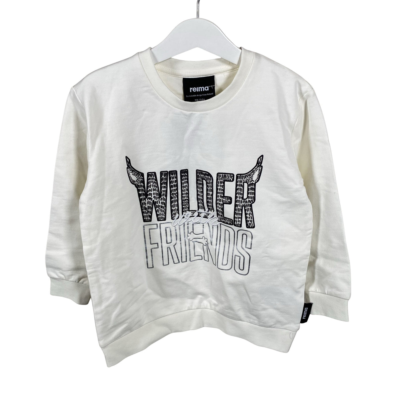 Unisex Reima - Sweatshirt, size 98 - 104 - White (1)