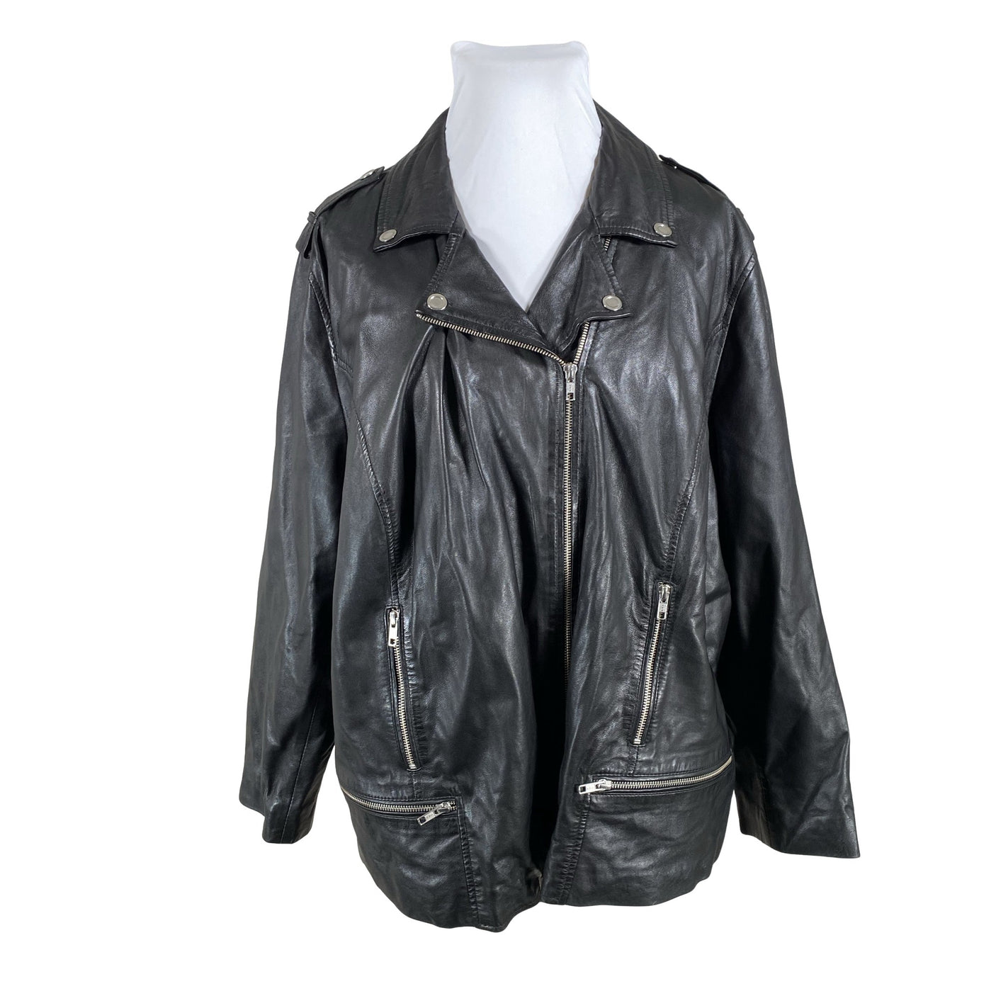 Unisex Sara Lindholm - Leather jacket, size 58 - Black (1)