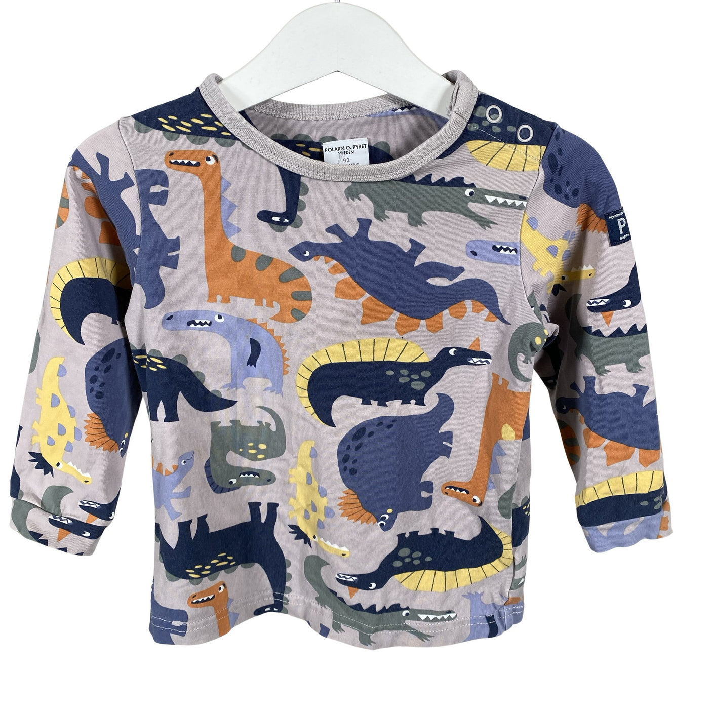Unisex Polarn O. Pyret - Tricot shirt, size 86 - 92 - Gray (2)