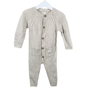 Unisex Newbie - Overalls, size 74 - 80 - Beige (1)