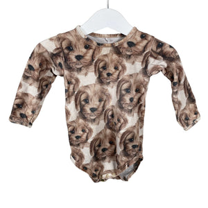 Unisex Metsola - Body, size 68 - 74 - Brown (1)