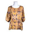 Unisex Ichi - Short-sleeved blouse, size 38 - Orange ()