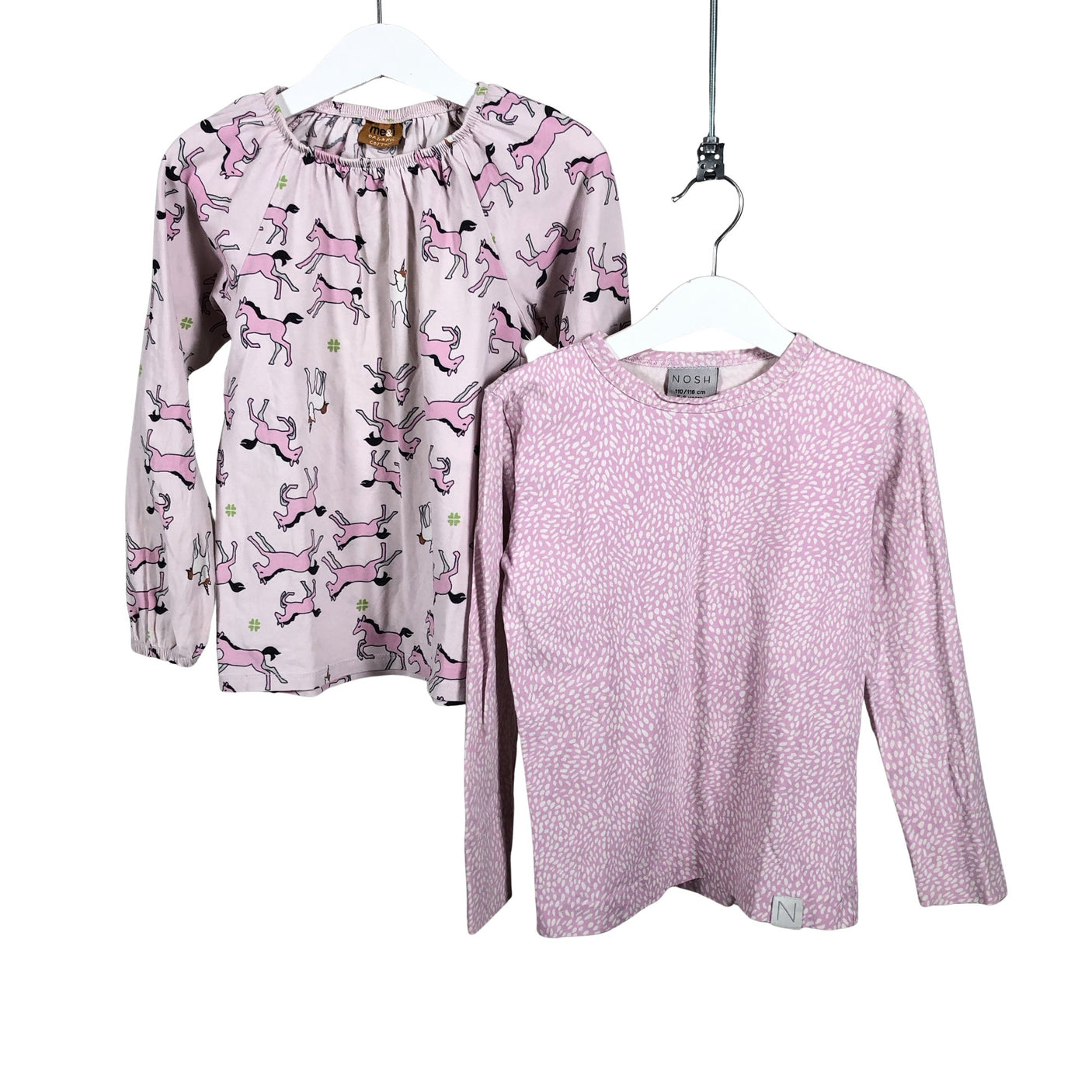 Unisex NOSH - Tricot shirt, size 110 - 116 - Light pink (1)