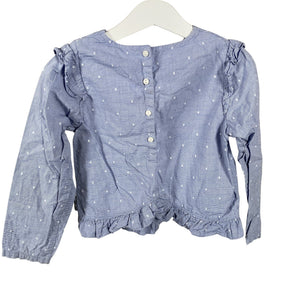 Unisex Polarn O. Pyret - Blouse, size 110 - 116 - Light blue (2)