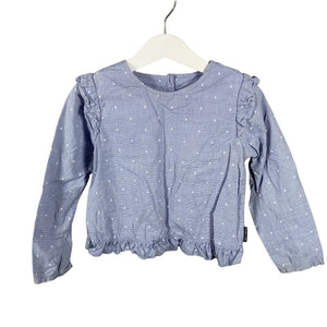 Unisex Polarn O. Pyret - Blouse, size 110 - 116 - Light blue (1)