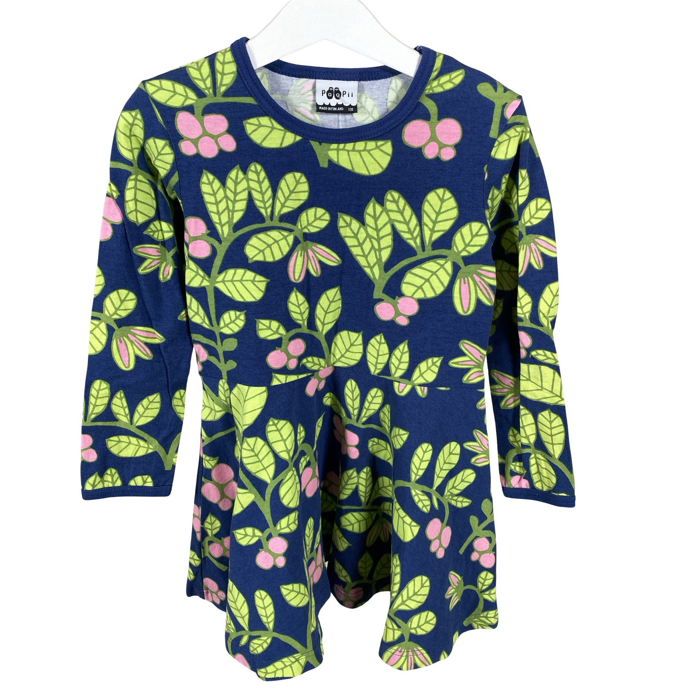 Unisex PaaPii - Tricot dress, size 104 - 110 - Blue (1)