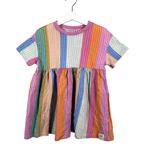 Unisex Next - Tricot dress, size 98 - 104 - Light pink (1)