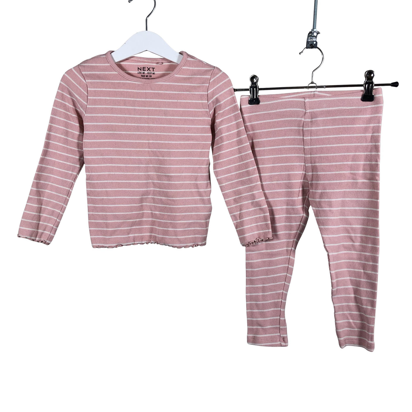 Unisex Next - Tricot shirt, size 98 - 104 - Light pink (1)