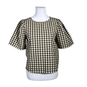 Unisex Lindex - Short-sleeved blouse, size 36 - Green (1)