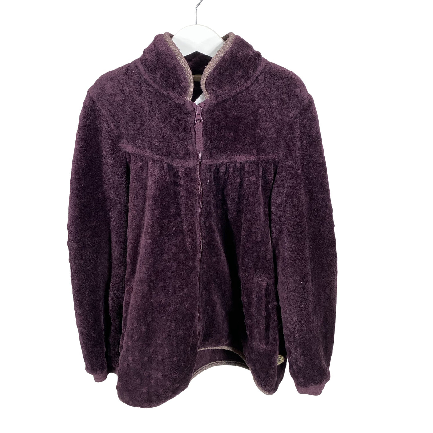 Unisex POMPdeLUX - Fleece jacket, size 146 - 152 - Wine red (1)