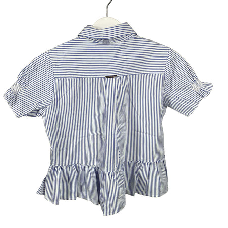 Unisex Twinset - Short-sleeved blouse, size 122 - 128 - Blue (2)