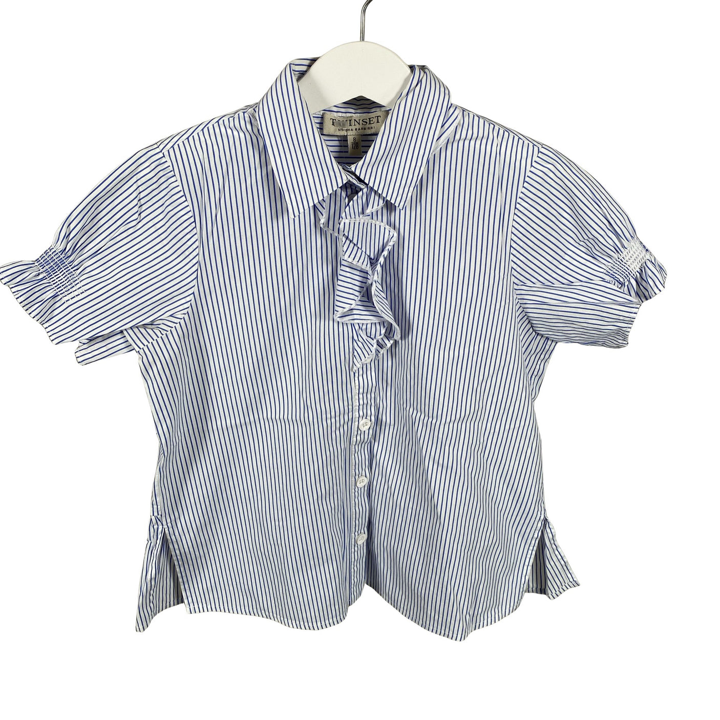 Unisex Twinset - Short-sleeved blouse, size 122 - 128 - Blue (1)