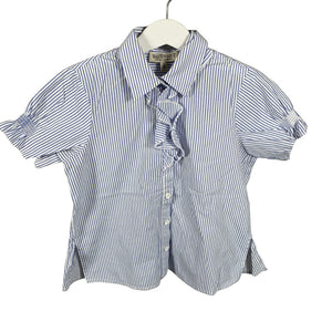 Unisex Twinset - Short-sleeved blouse, size 122 - 128 - Blue (1)