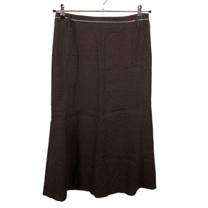 Unisex Steilmann - Fabric skirt, size 38 - Brown (1)