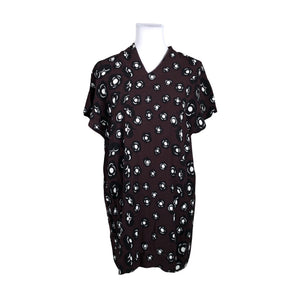 Unisex Marimekko - Schiffon tunic, size 36 - Wine red (1)