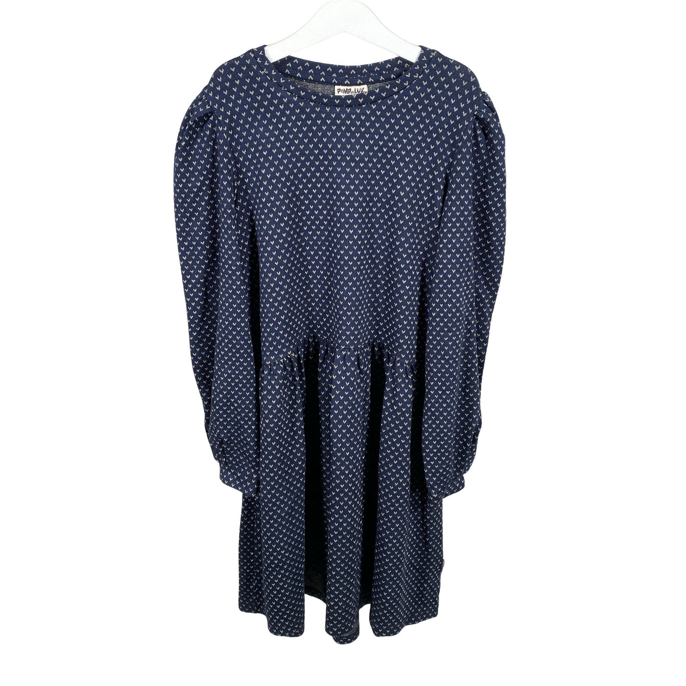 Unisex POMPdeLUX - Tricot dress, size 146 - 152 - Blue (1)