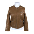 Unisex Naf Naf - Leather jacket, size 44 - Brown ()