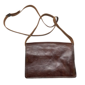 Unisex Handmade - Shoulder bag, size Mini - Brown (2)