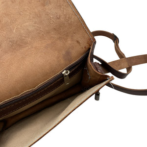 Unisex Handmade - Shoulder bag, size Mini - Brown (3)