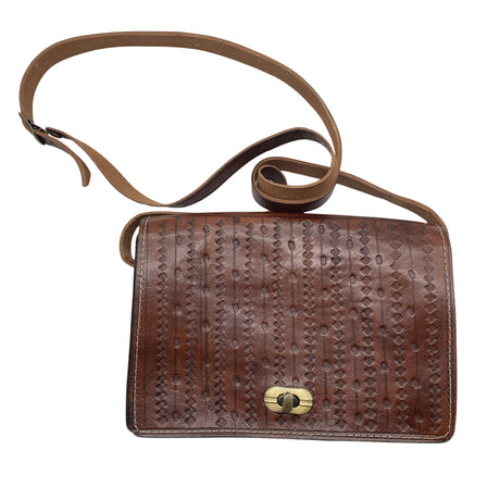 Unisex Handmade - Shoulder bag, size Mini - Brown ()