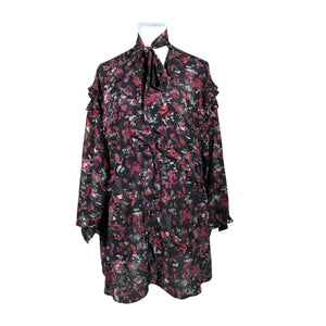 Unisex IRO - Schiffon tunic, size 36 - Black (1)